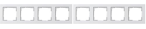 Gira 021429 Abdeckrahmen 4-Fach Gira E2, reinweiß (Packung mit 2)