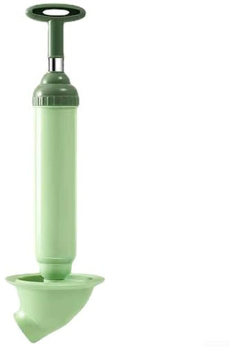 Stantuffo a compressione per lo scarico del WC, progettato per forme e dimensioni standard di WC residenziali (verde)