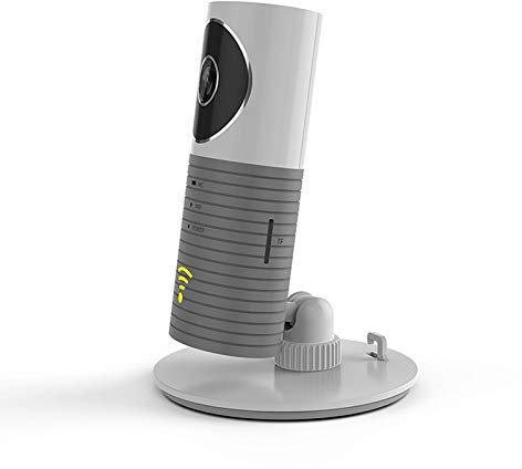 Clever Dog Smart Camera WiFi Monitor -CCTV caméra de sécurité à domicile/Moniteur bébé/Moniteur pour animaux de compagnie avec deux voies audio et application en - Gris