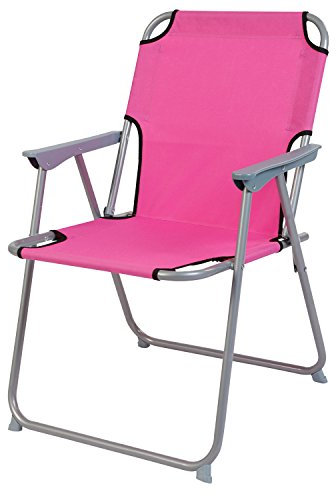 Praktisch und Gut. Campingstuhl Faltstuhl Stoff Pink Camping-Klappstuhl Anglerstuhl Regiestuhl Angelstuhl Metall