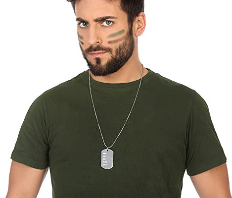 ATOSA placa identificación militar metálica
