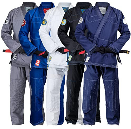 BJJ Anzug Gold Jiu Jitsu Gi – Aeroweave Ultra Lightweight Gi – Sanforisierte brasilianische Jiu Jitsu Uniform für Herren