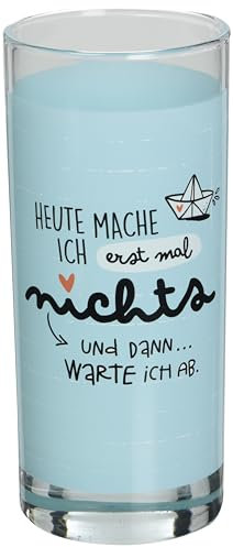 H:) PPY life Trinkglas Motiv Heute | Glas mit Motivdruck, Wasserglas, 50 cl | Geschenk Geburtstag, Einladung | 46254