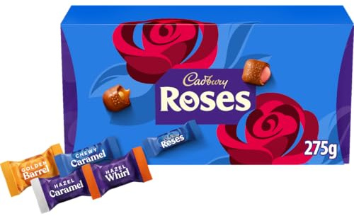 Cadbury Roses Chocolate Gift Carton, Assorted Chocolates, 275 g (Pack of 1) | Assorted Miniature Milk Chocolates, For Gifting & Sharing, Unique Flavours, For Any Occasion