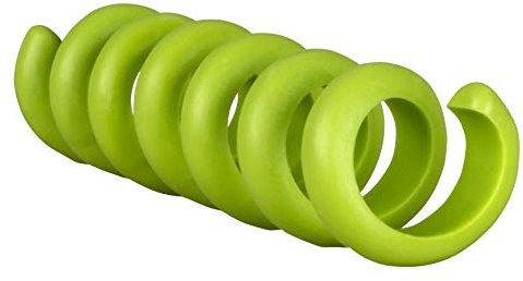 Electraline 71706, Confezione da 3 pezzi Avvolgicavo in Silicone per Cavi, Fermacavi Multifunzione, Organizzatore Cavi TV, PC, Compure Fisso Casa Ufficio, Colore verde
