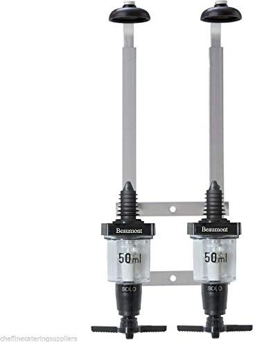 Chefline Ltd 2x(70cl/1L) Bottle racks w/x2 50ml Optic,Boxed Wall Mounted Bracket Rack,Bar Equipment, Wines,Spirits, Alcohol,Beverage,Pubs,Restaurants,Hotels, Home,Garden DIY, Commercial