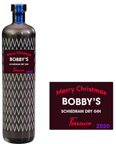 Personalised Bobby's Gin Bottle Label for Christmas Xmas Any Occasion BL259