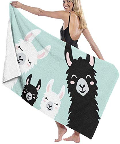 Dress Misi Lama-Alpaka-Handtuch aus Mikrofaser ist perfekt als Strandtuch und Reisehandtuch