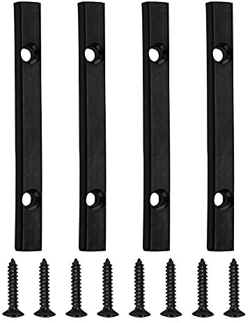 Gitarrensaitenhalter aus Metall, 48 mm, mit Schrauben, kompatibel mit Floyd Rose, Tremolo-Stil, E-Gitarre, Schwarz, 4 Stück