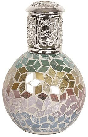 Aromatize Grün Braun Flieder Blau Dreifarbig Diamant Blumenmosaik Duftlampe