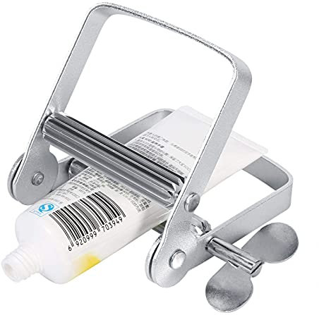 Presse Tube Dentifrice - Vide-Tube Dentifrice en Aluminium, Outil de Presse-Tube en Métal, Presse-Dentifrice en Métal pour Presser Dentifrice, Peinture, Crème de Mains