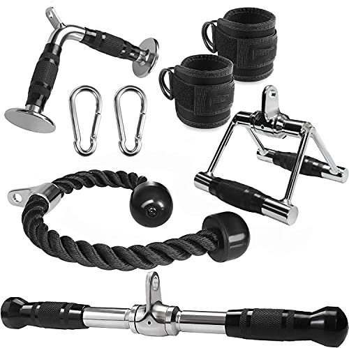 WNOEY Cable Machine Attachment, Cable Attachments for Gym, Gym Cable Attachments, Cable Machine Attachments Set