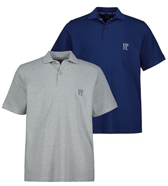 JP 1880 Herren große Größen Menswear L-8XL bis 8XL, T-Shirt im Doppelpack, Basic-Shirt aus Reiner Jerseyqualität, Rundhals, Bequeme Passform 702637
