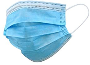 PRO FIT Medizinischer Mundschutz 50er Pack – CE-Zertifizierter Mund- und Nasenschutz, Atemschutzmaske, OP Maske 3-lagig, Einwegmaske - 50 Stück, Blau