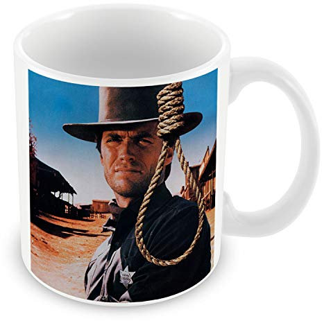 French Unicorn Mug Tasse Clint Eastwood Film Western Cowboy Vieux Cinéma Original 1