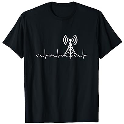Radio Heartbeat HAM Radio Gift Radio Operator T-Shirt