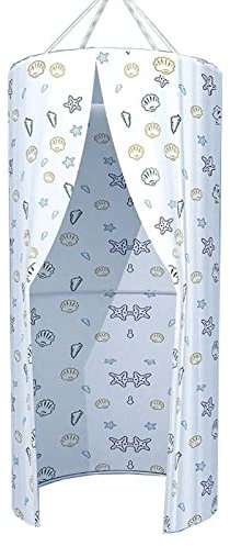 Hängende Runde Dusche Abdeckung, Duschvorhang Für Outdoor-Camping, Wandern, Strand, Dusche, WC, Bekleidungsstand, Privatsphäre,B,1X2M
