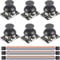 DKARDU 6 pcs Dual-axis XY Joystick Module PS2 Module Game Joystick Control Lever Sensor KY-023 XY Dual-axis Joystick Breakout Module with Dupont Cable for Arduino