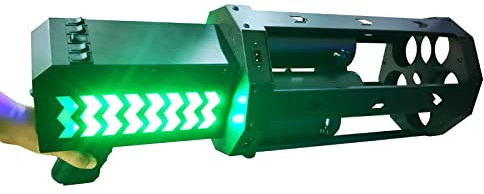 MINRUN Handgeführt Konfettiwerfer Kanone mit Fünf Röhren, Elektronische LED Konfetti Jet Maschine, Elektrischer Konfetti Shooter, für Halloween Party, Hochzeitsbar, Bühnenatmosphäre