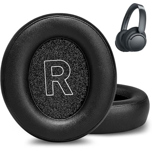 AHG Premium Replacement Soundcore Q30 headphones Ear Pads/Soundcore Q35 ear Cushions compatible with Anker Soundcore Life Q30 Q35 (Black). Premium Protein Leather/High-Density Foam/Extra thick
