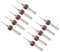 QUARKZMAN 0.6mm PCB Taladro Brocas x 10uds Tungsteno Carburo para Perforación y Mecanizado Piezas