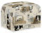 Kuiaobaty 2-Slice Toaster Cover Vintage Farm Animal Pattern Small Kitchen Appliance Organizer Bag Cover,Pig, Hen, Cow Print