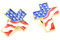 SHERCHPRY 4 Pièces Épinglette Étoile Broche De Usa Broche Des États-unis Broche Croix De Bijoux Du Jour De L'indépendance Religieux Alliage De Zinc Accessoires Hommes Et Femmes
