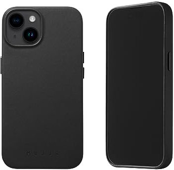 Mujjo Leder-Handyhülle, passend für iPhones 15, 14 und 13, MagSafe-kompatibel, hochwertiges europäisches Leder, verbesserter Handy- und Kameraobjektivschutz, hergestellt aus recyceltem Material,