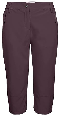 Killtec Damen Funktionscaprihose KOS 159 WMN PNTS, aubergine, 38, 38457-000