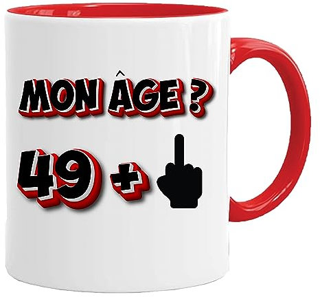 Jungle - Taza de regalo de cumpleaños de 50 años, Rigolo divertido, para él o ella - Regalo de cumpleaños | Profanidad gruesa | Taza regalo | Hombre Mujer Humor Original (50)