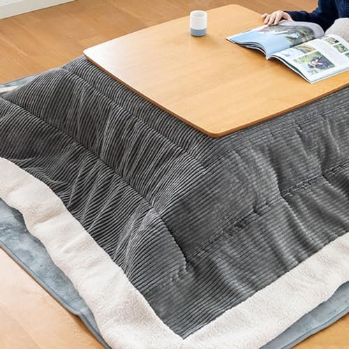 Kotatsu Kotatsu Tisch 75 cm Quadratischer Kotatsu Tisch Mit Futon-Teppichheizung Warmer Tisch Klappbarer Speicher-Heiztisch Im Japanischen Stil