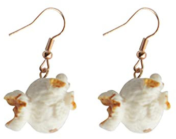 Silberne Ohrstecker Für Damen Fun Food Popcorn Ohrringe Diy Ohrringe Schmuck Lustige Persönlichkeit Kleine Ohrringe Frauen Geschenk Große Creolen Aus Rosé (White, One Size)