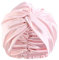 50% Pure Mulberry Silk Sleep Cap for Women Hair Care,Double Layer Natural Silk Bonnet Shower Cap Hair Wrap for Sleeping,Soft Silk Hair Wrap Elastic Stay on Head,Adjustable Silk Bonnet (Blood Tooth)