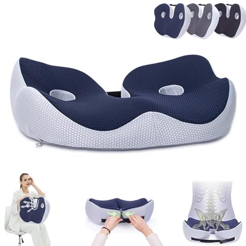 FITLBW Ergositz,Ergo Sitzkissen, Ergoseat, Ergo Sitz,OAM Cushion Long Sitting,Memory Foam Seat Cushion,Seat Ring Pressure Relief,Orthopaedic Seat Cushion Pressure Relief
