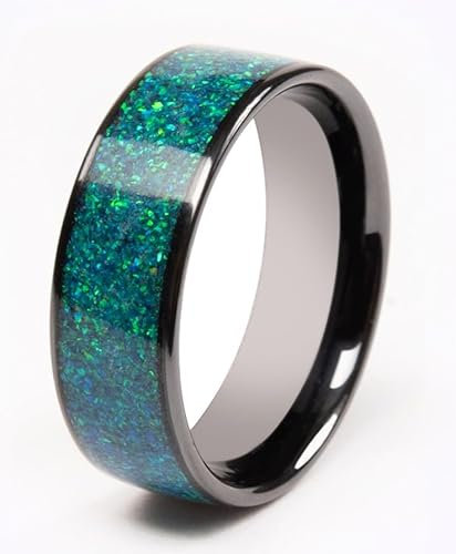 CNICK Smart Kontaktloser Bezahlring- Fidesmo NFC-Zahlungen, modischem Design, kompatibel mit Visa und MasterCard, Tesla-Schlüsselring für Model 3/Y/S/X/CT (Opal, 13)