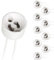 GU10 Fassung, 15CM Silikon-Stromleitung,GU10 Keramiksockel für LED, Glühlampe, Halogen, Hitzebeständigkeit bis 600℃, 0-250V, 0-300W, 10er Set