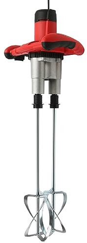 Doppel Rührwerk 6-Gang Betonmischer, Industrie Quirl Mörtelrührer mit M14 Rührer, Rührgerät Mörtel für das Mischen von Farbe, Zement, Beton, Mörtel, Bitumen