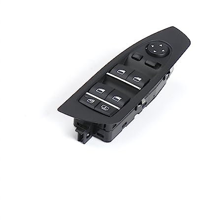 JiAQen Elektrischer Fensterheber-Haupt Schalter Für BMW 7 Series F01 F02 F04-61319241915,Power Fenster Control Schalter Auto Fensterheber Schalter Taste,B-Black