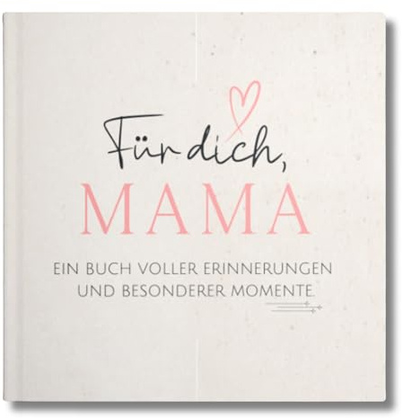 YMEMOS Erinnerungsbuch Mama zum Ausfüllen – Personalisierte Geschenk Geburtstag für Mama Tochter oder Sohn, Beste Mama Buch zum Ausfüllen - Mama erzähl mal Erinnerungsalbum