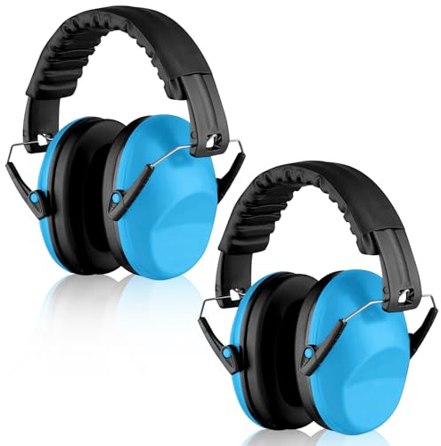 WIYETY Lot de 2 protections auditives pour enfants : casque de protection contre le bruit pour enfants, cache-oreilles pour enfant avec SNR 26 dB, casque pour bébé, protection contre le bruit, bonne