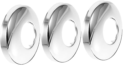 Gadpiparty 3pcs Stainless Steel Shower Head Faucet Cover Tap Stopper Plate Escutcheon Plate for Kitchen Sinks