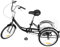 Madelynn 20 Inch Dreirad für Erwachsene 8 Gang Tricycle für Erwachsene und Senioren 110kg Gesamttragfähigkeit mit Bremssattel und Trommelbremse 3 Rad Fahrrad mit Korb PC-Pedale Schutzbleche