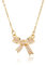 TIESOME Goldene Halskette Damen, Kette Damen Schleifenhalskette Zierliche Verstellbare Chokerkette Süße Kleine Kette Schleife Für Frauen Anhänger Eleganter Schmuck Geschenk Trendiges