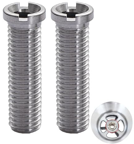 2 Stück Silbrig Hohlschraube Spüle,M12 x 45 mm Edelstahl Spüle,45mm Waschbecken Schrauben,für Siebkorbventile,hohlschrauben,ersatzteile,Geeignet für Küchenspülen,Siebkorbspülen,Spülbecken Zubehör
