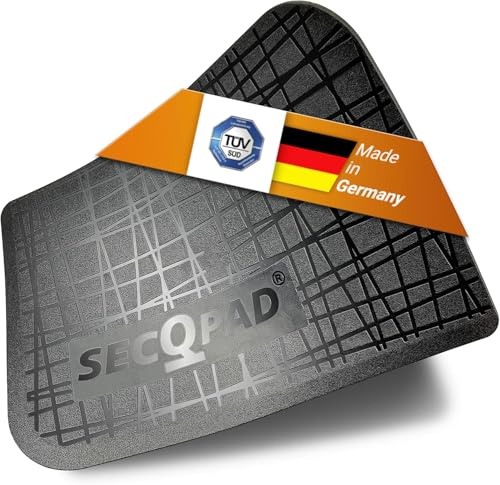secQpad Antirutschmatte für Pedal griffig auf allen Untergründen | Perfekt für alle Fußsteuerungen, Nähmaschinen Anlasser Trittschalter beim Gaming, E-Gitarre, Wah-Wha, Sustain, Sound Effekte Trommel