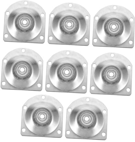 jojofuny 8pcs Angled Slope Leg Attachment Plates Iron Mounting Brackets for Furniture Legs Metal Sofa Couch Support for Wooden Bench Dresser Replacement