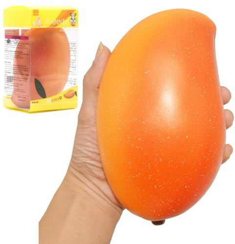 Areedy Squishy Gold Mango Colossal Slow Rising Scented Fruit Squishies
