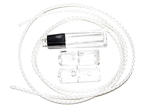 HomeAmore BreakAway Blind Cord Condenser, Tassel, Pull Cord Set. Child Safety Breakaway Condenser Will Open To Prevent Mishap. For Homes with Young Children (1 Set).
