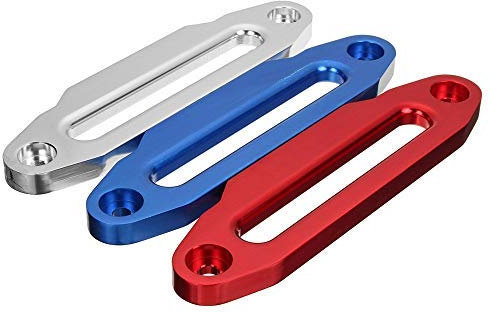 LaDicha 254Mm Anodisé Alliage Écubier Chaumard Treuil Synthétique Dyneema Corde 4Rm C0067 Rc Pièces De Voiture - Argent