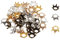 IPOTCH 50 Stücke Mischfarbe Metallperlen Krone Perlen Anhänger Zwischenperlen Schmuckanhänger Beads für DIY Charms Basteln Schmuck